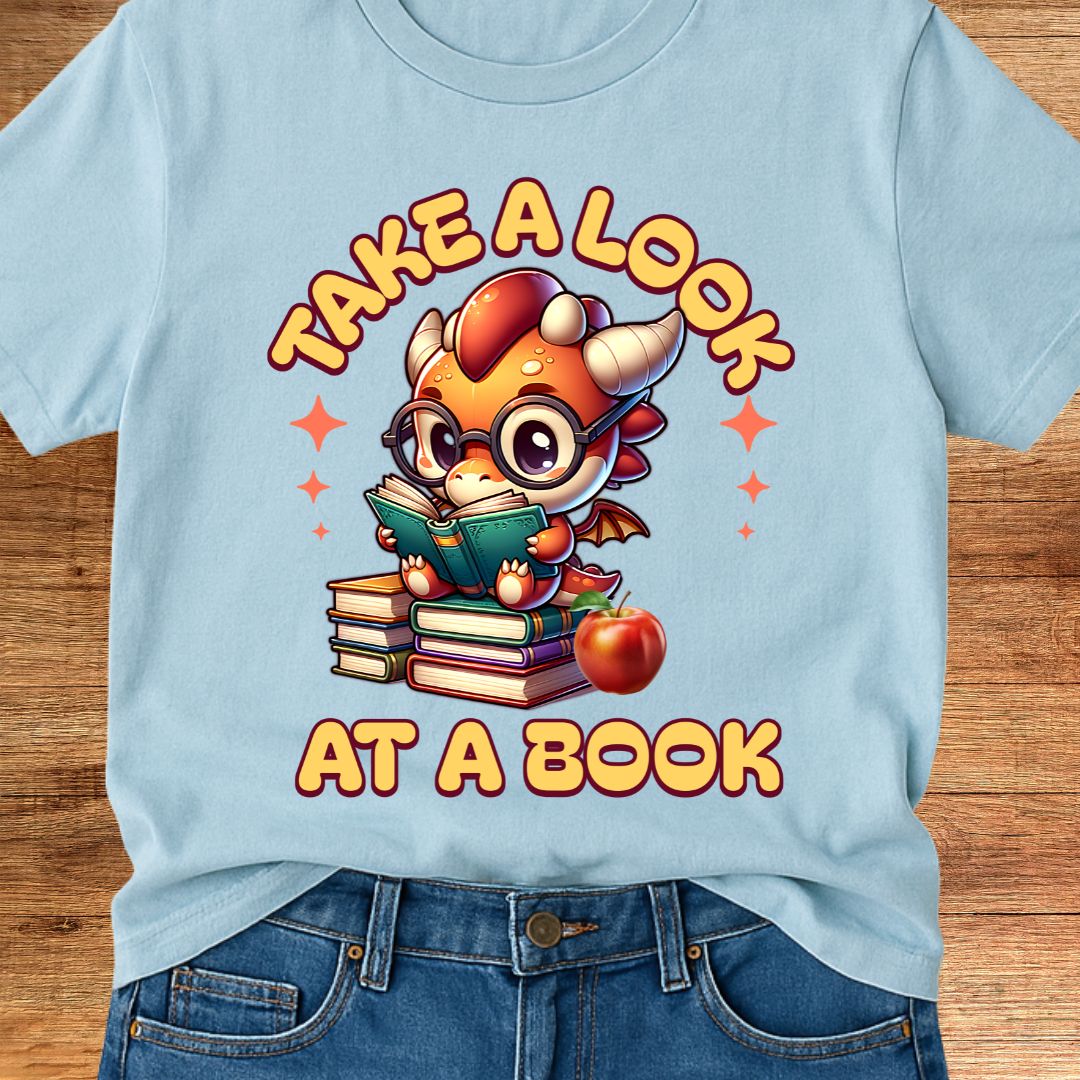 Take a Look at a Book Teacher T-Shirt - teachngear