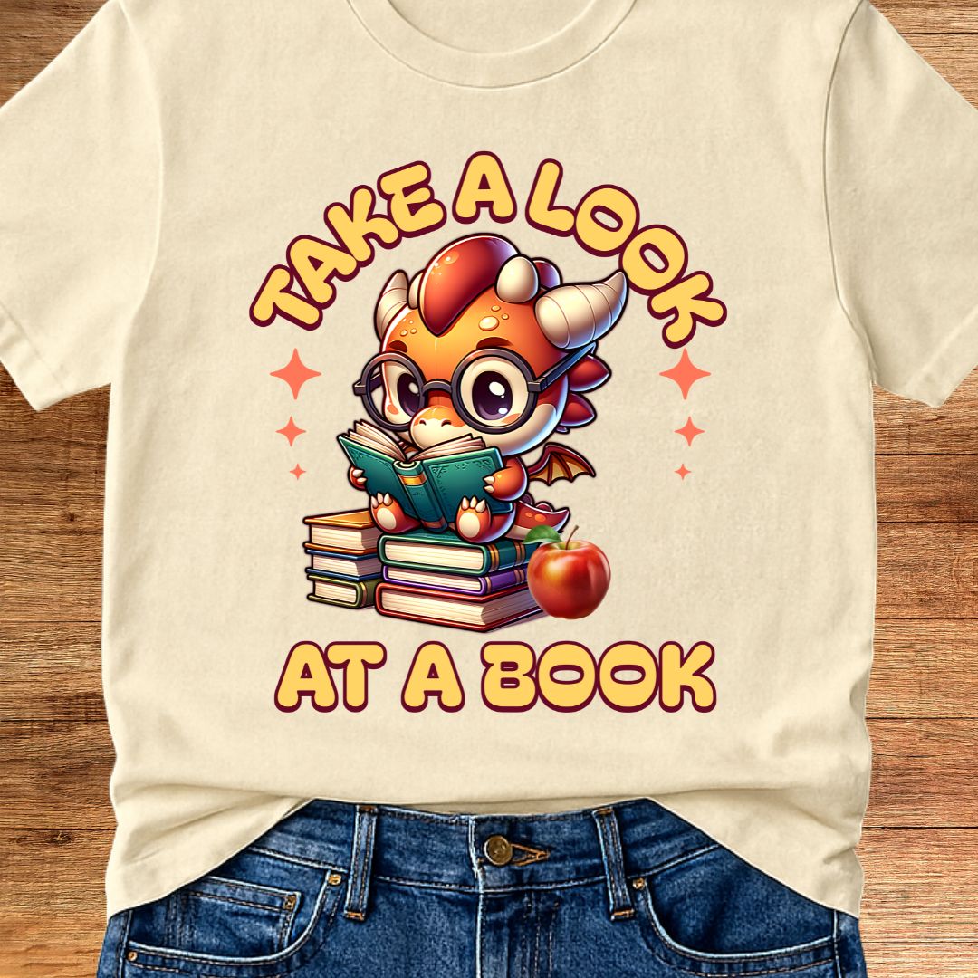 Take a Look at a Book Teacher T-Shirt - teachngear