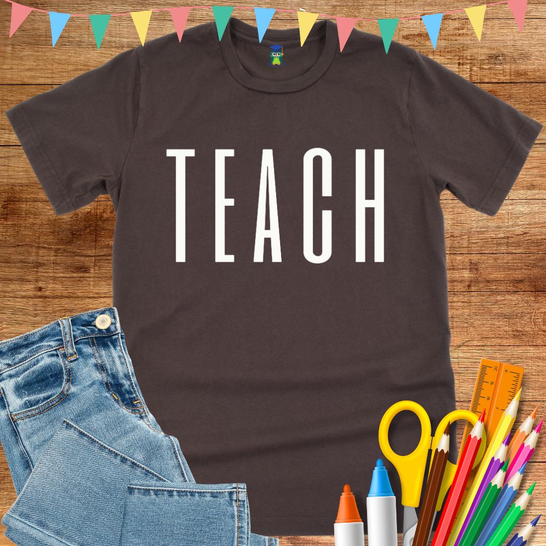 Tall Teach Teacher T-Shirt - teachngear