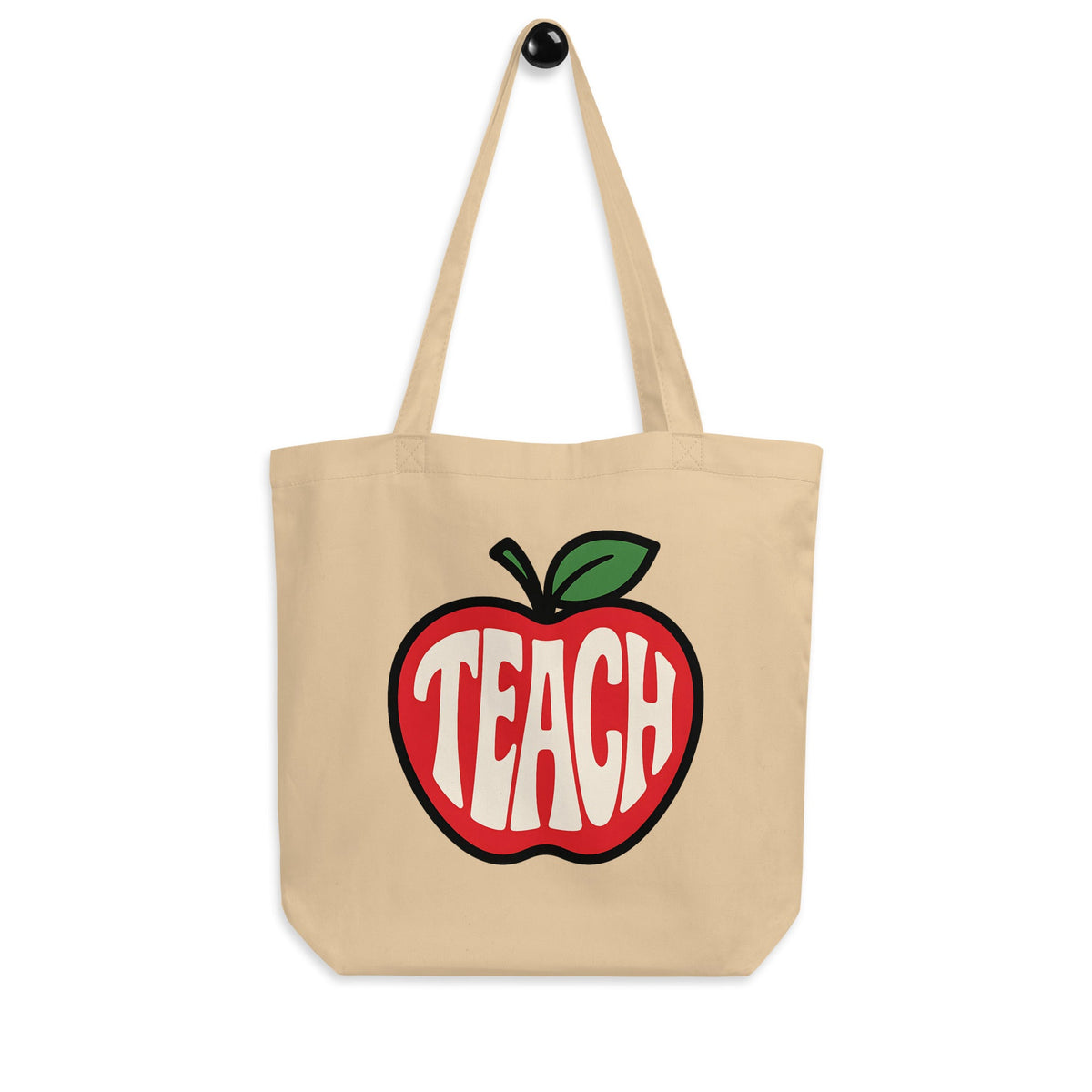 Teach in Apple Cotton Eco Teacher Tote - teachngear