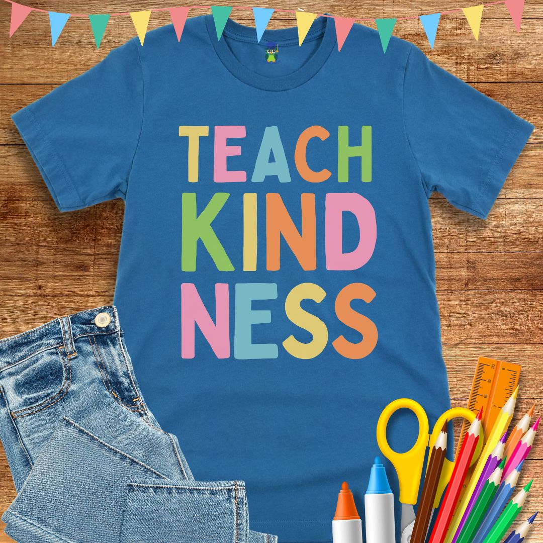Teach Kindness Teacher T-Shirt - teachngear