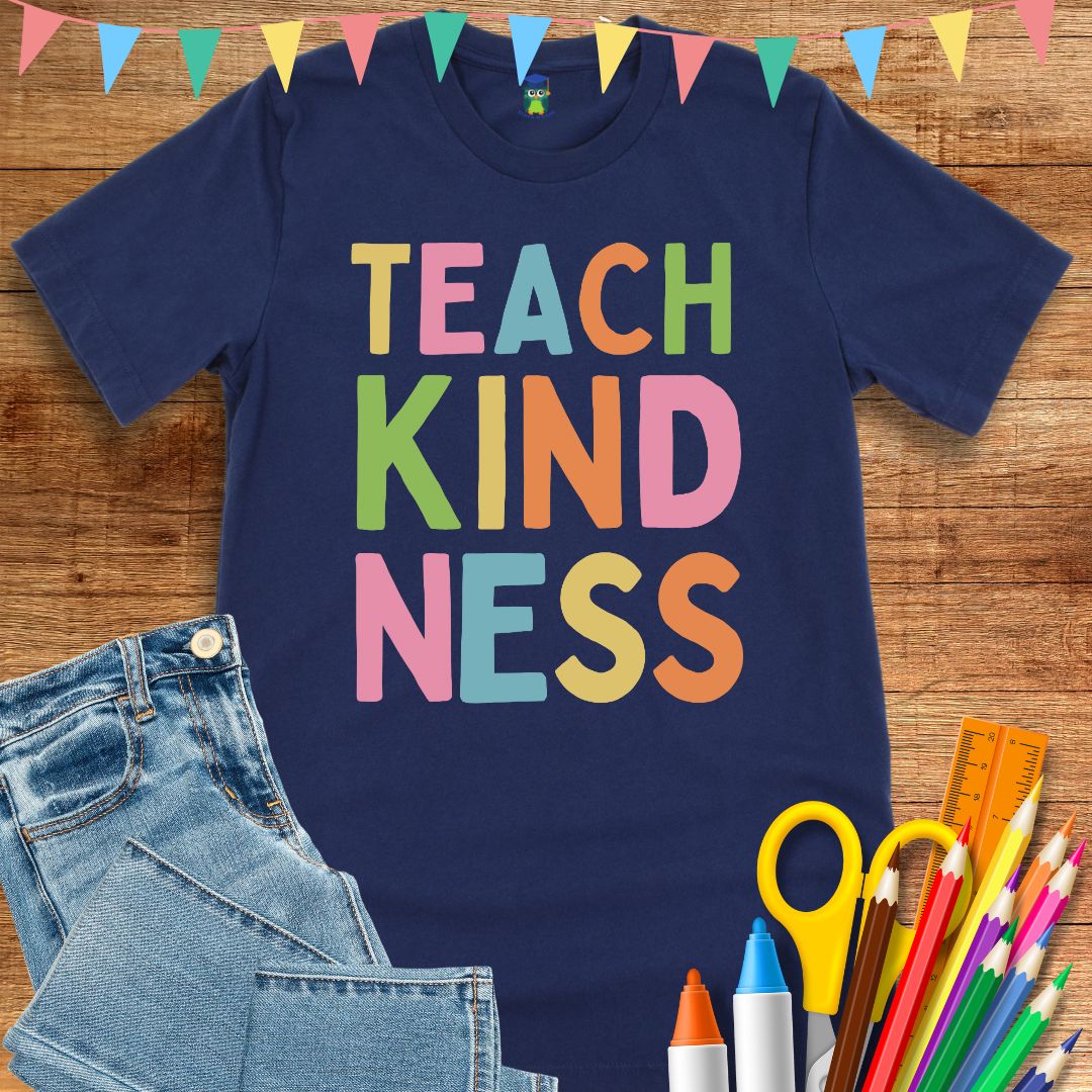 Teach Kindness Teacher T-Shirt - teachngear