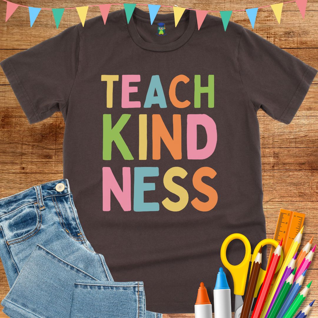 Teach Kindness Teacher T-Shirt - teachngear