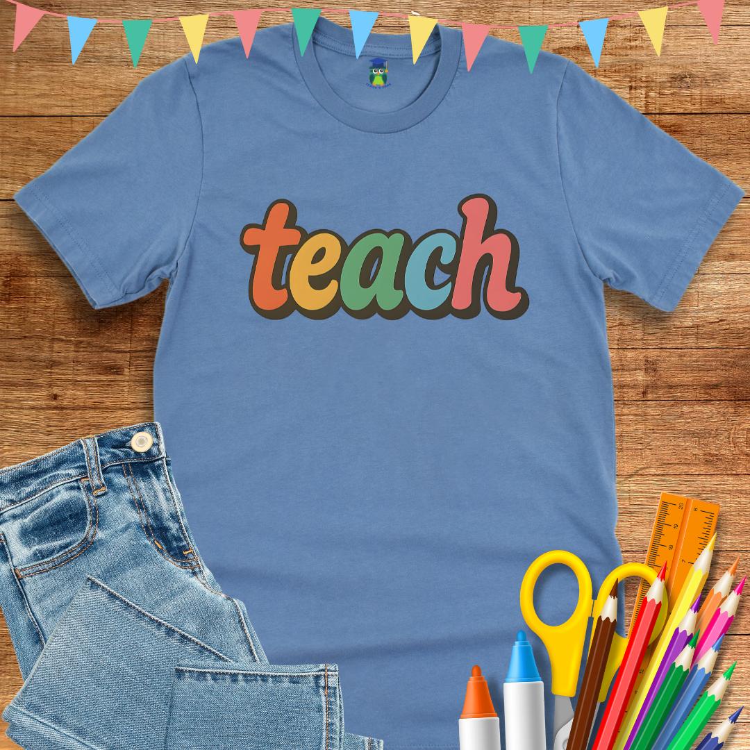 Teach Retro Teacher T-Shirt - teachngear