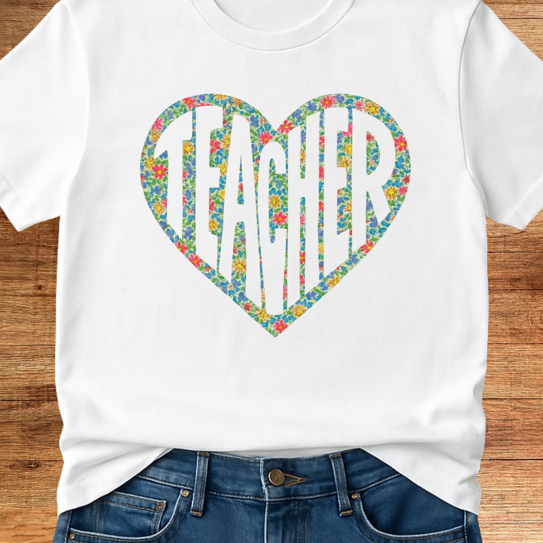 Teacher Within Heart Teacher T-Shirt - teachngear