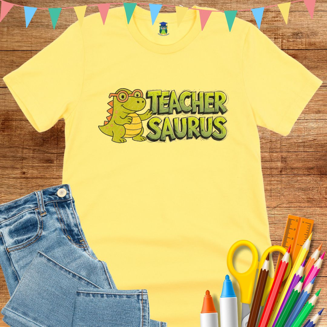 Teachersaurus Teacher T-Shirt - teachngear