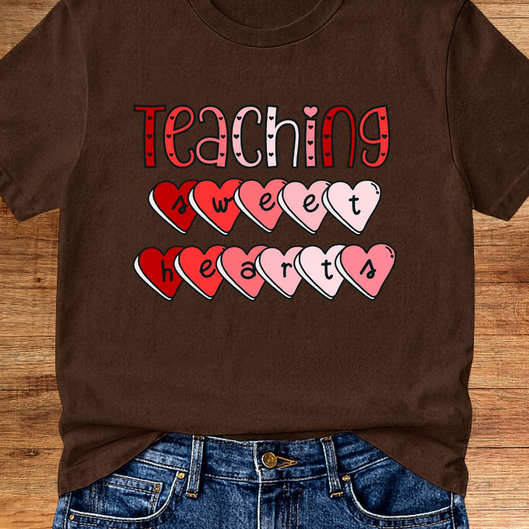 Teaching Sweethearts Teacher T-Shirt - teachngear