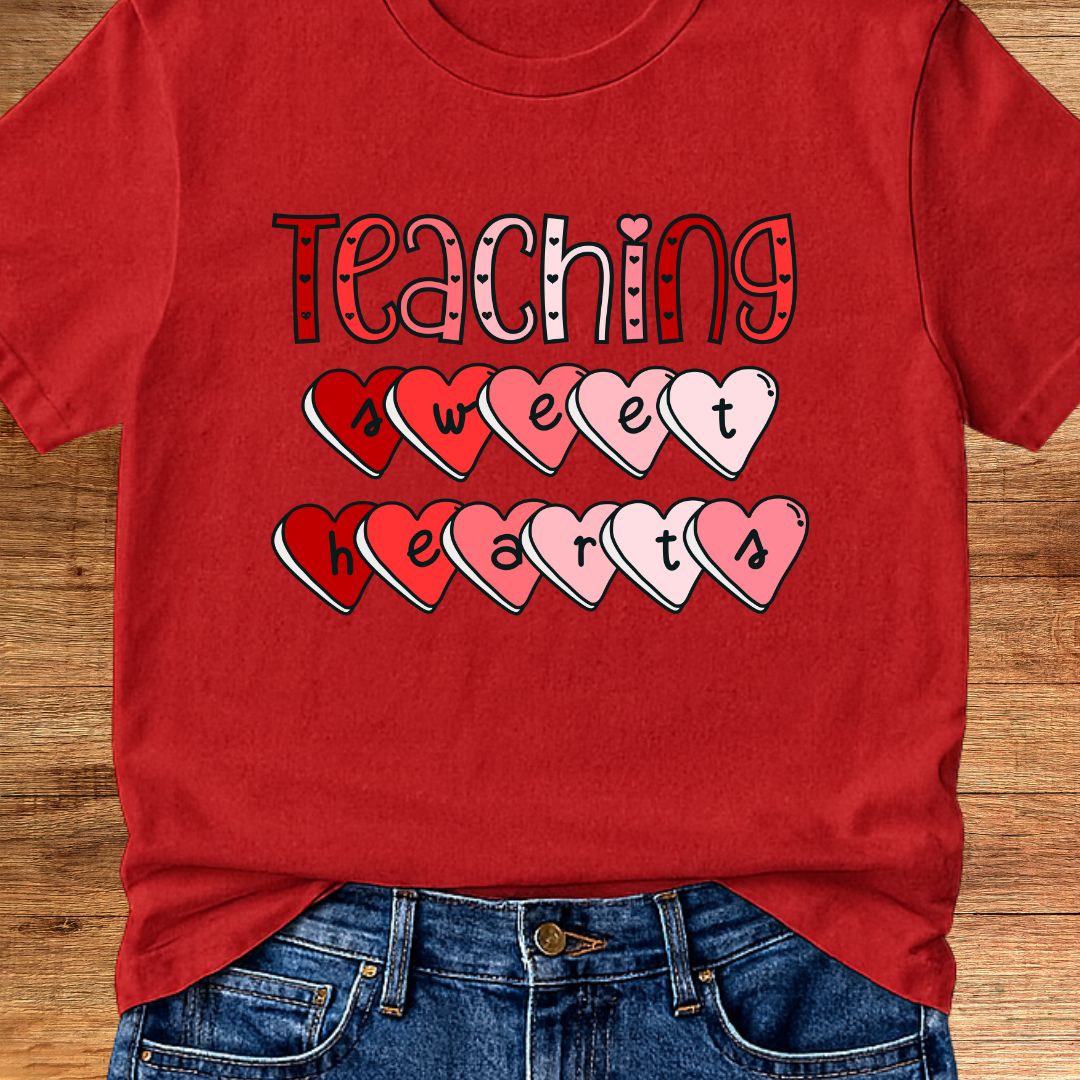 Teaching Sweethearts Teacher T-Shirt - teachngear