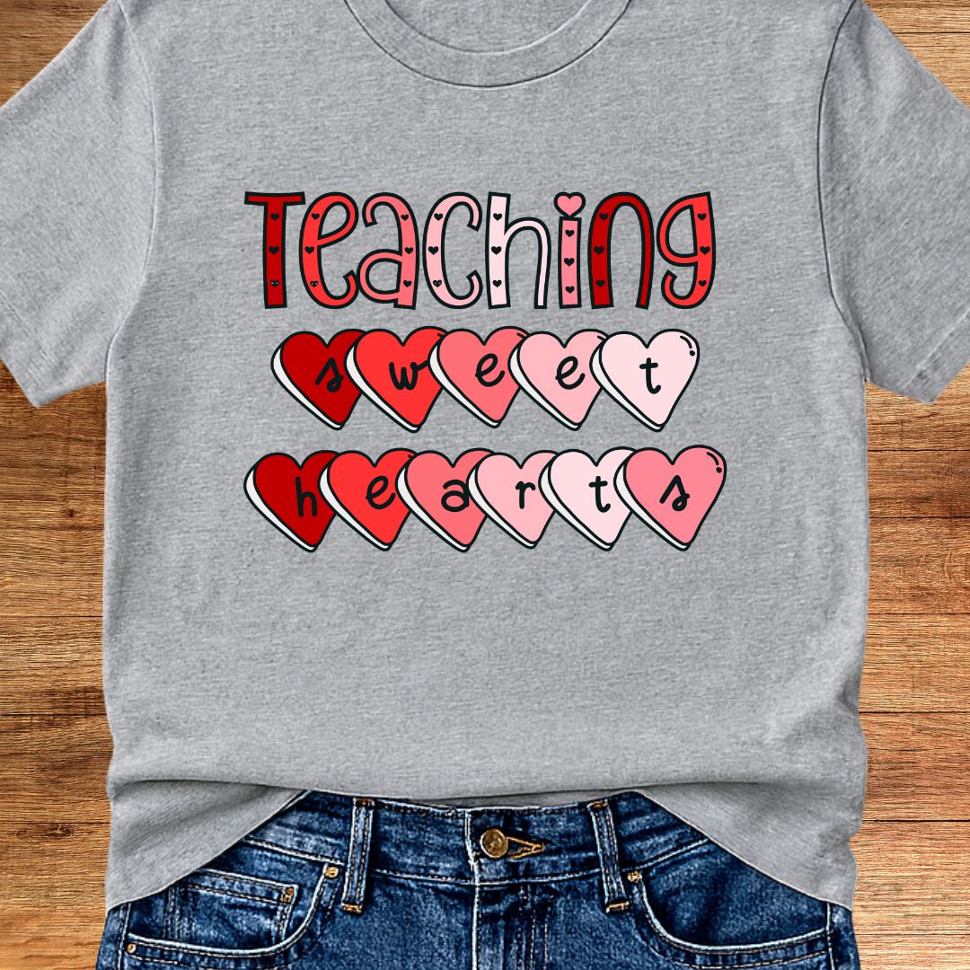 Teaching Sweethearts Teacher T-Shirt - teachngear