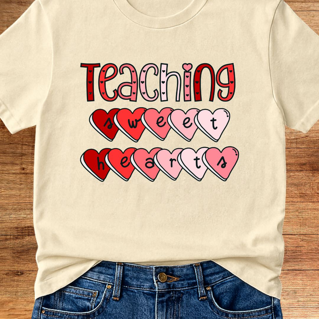 Teaching Sweethearts Teacher T-Shirt - teachngear