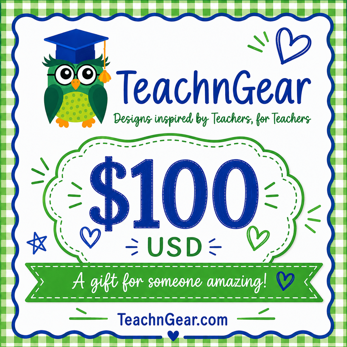 TeachnGear Teacher Gift Cards - teachngear