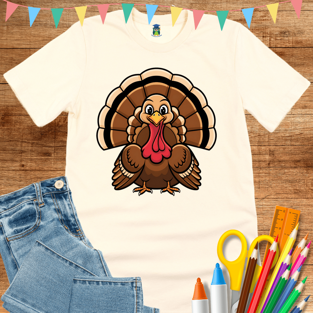 Thanksgiving Turkey Teacher Shirt - teachngear