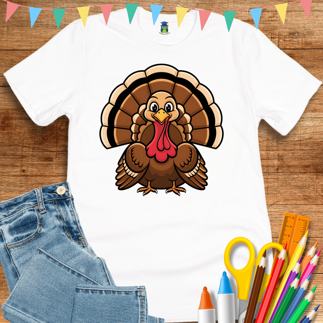 Thanksgiving Turkey Teacher Shirt - teachngear