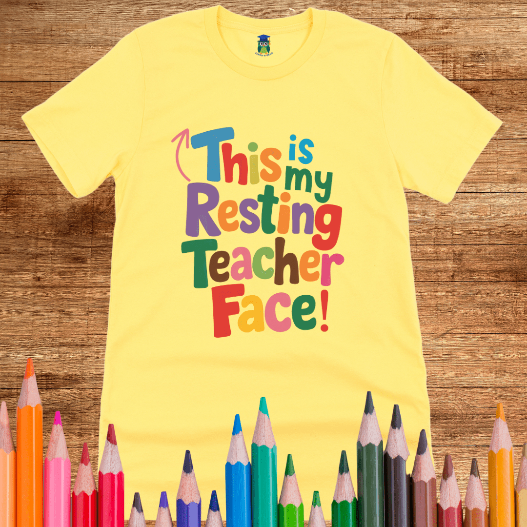 This is my Resting Teacher Face Teacher Shirt - teachngear