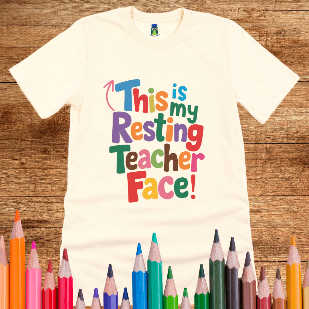 This is my Resting Teacher Face Teacher Shirt - teachngear