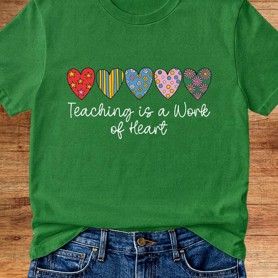 Work of Heart Teacher T-Shirt - teachngear