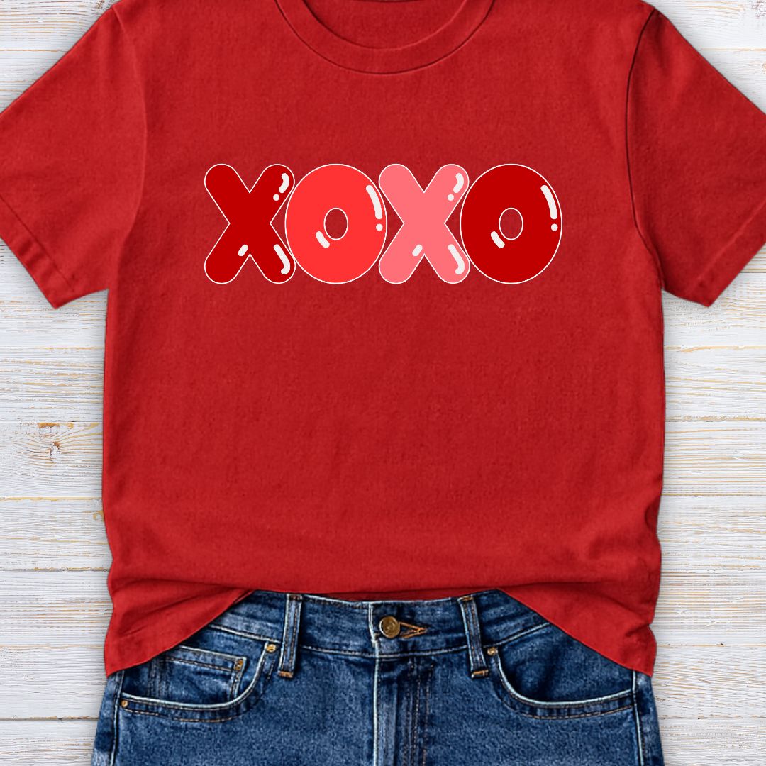 XOXO Valentines Teacher T-Shirt - teachngear
