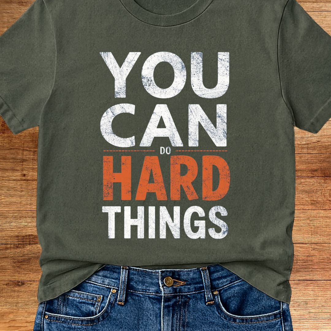 You Can Do Hard Things Teacher T-Shirt - teachngear