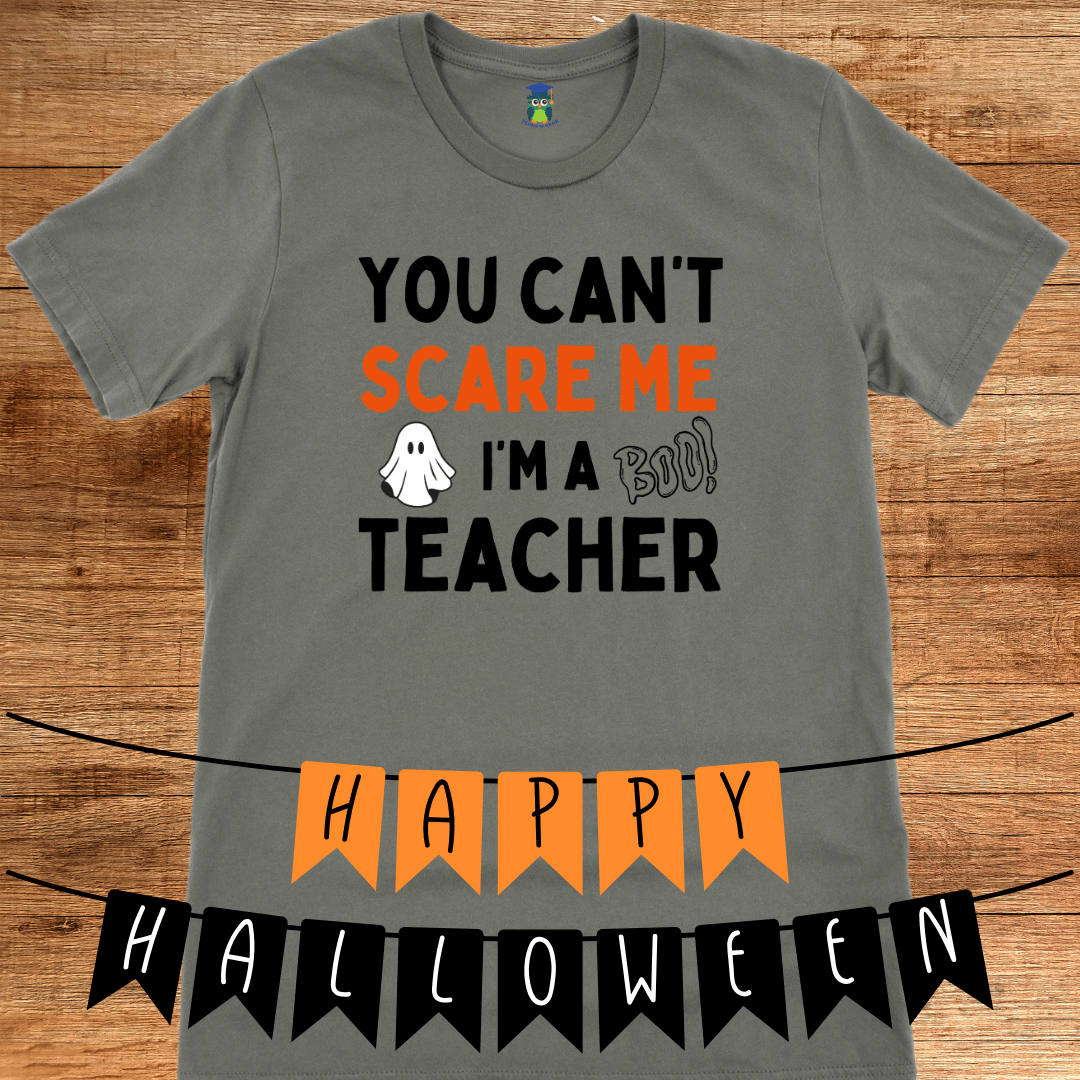 You Can't Scare Me I'm a Teacher T-Shirt - teachngear