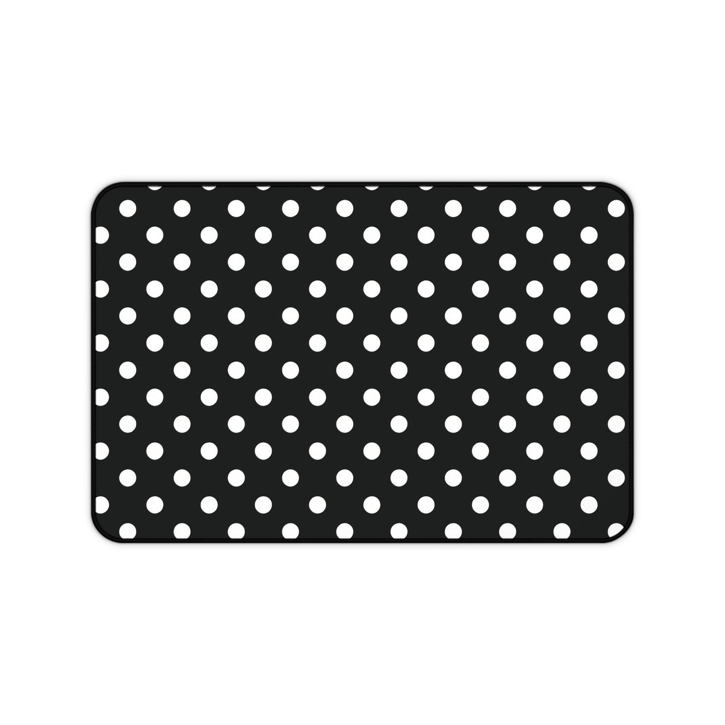 Black and White Spots Teacher Desk Mat