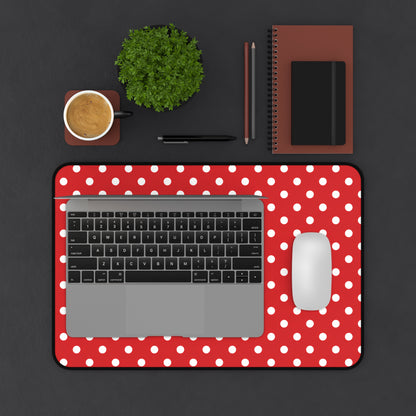 Red Polka Dot Teacher Desk Mat
