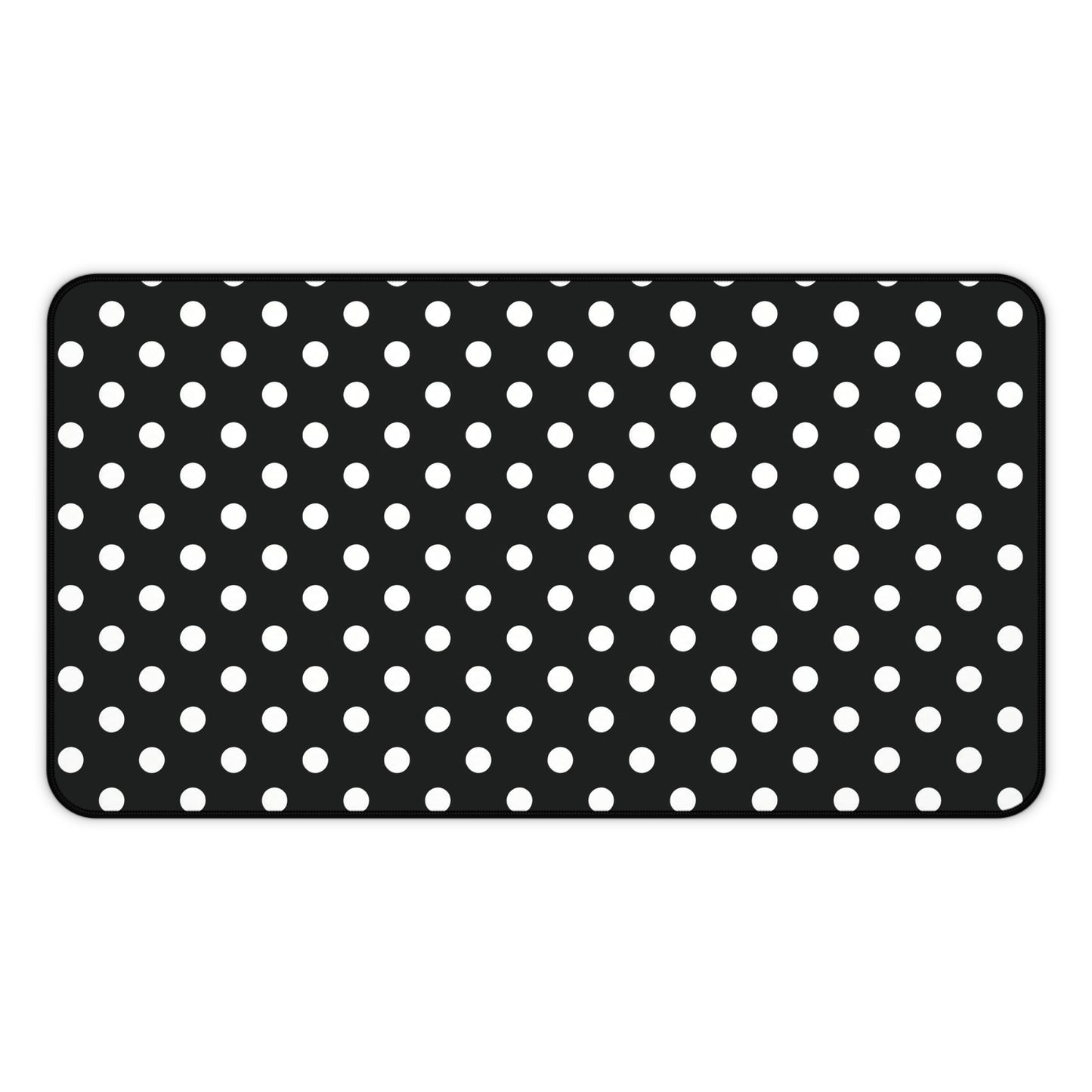 Black and White Spots Teacher Desk Mat