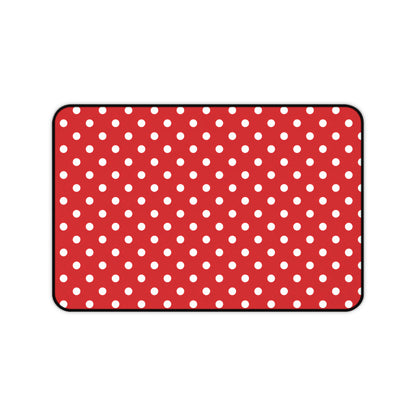 Red Polka Dot Teacher Desk Mat