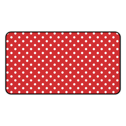 Red Polka Dot Teacher Desk Mat