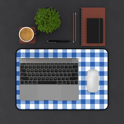 Blue Gingham Teacher Desk Mat