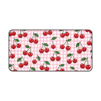 Gingham Cherries Teachers Desk Mat