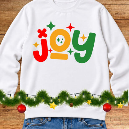 Joy Christmas Teacher Sweatshirt