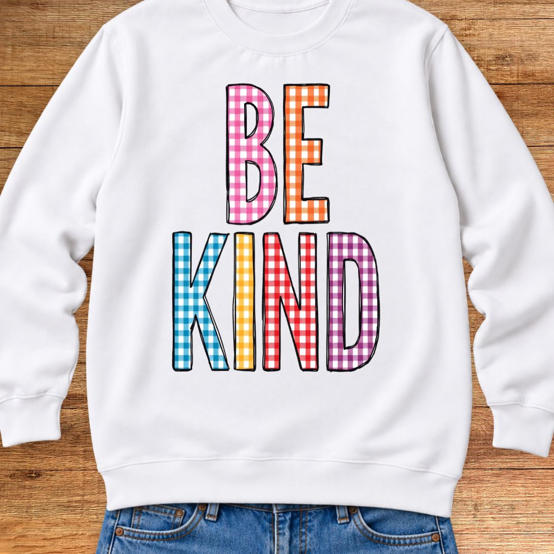 Gingham Be Kind Teacher Sweatshirt