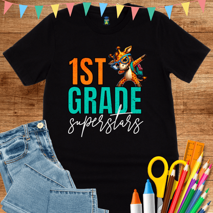 1st Grade Superstars Teacher T-Shirt - teachngear