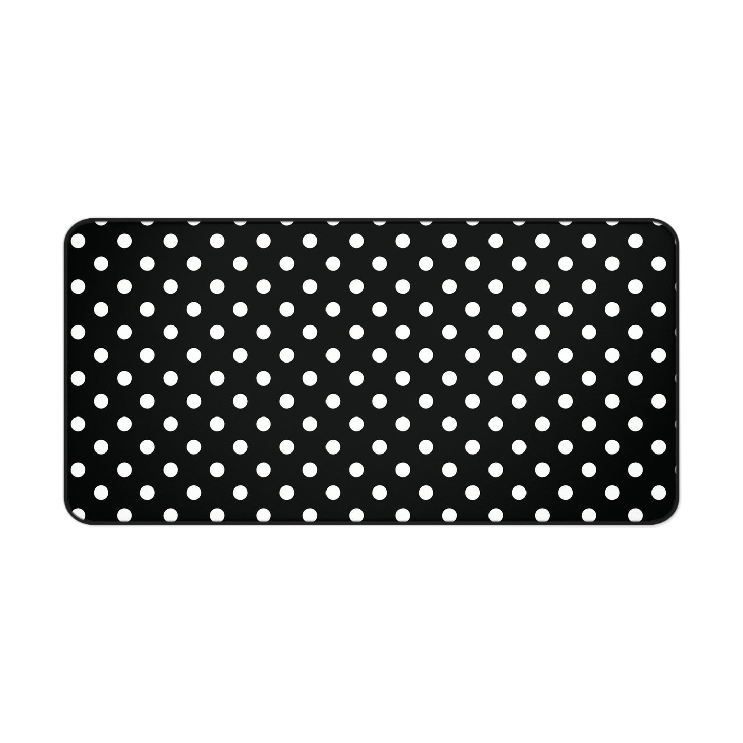 Black and White Spots Teacher Desk Mat
