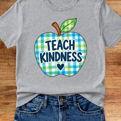 Apple Teach Kindness Teacher T-Shirt