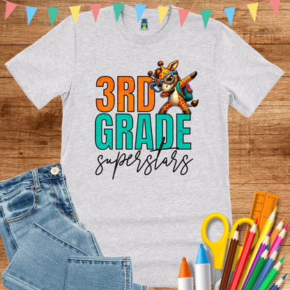 3rd Grade Superstars Teacher T-Shirt - teachngear