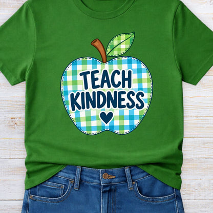 Apple Teach Kindness Teacher T-Shirt
