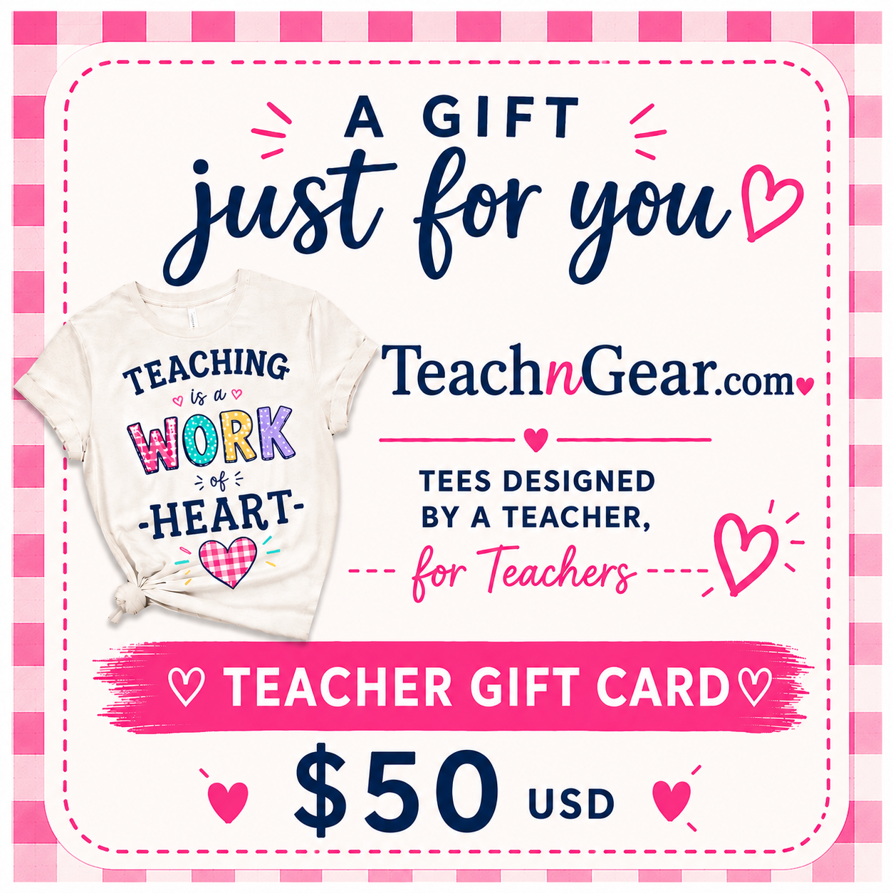 TeachnGear Teacher Gift Cards