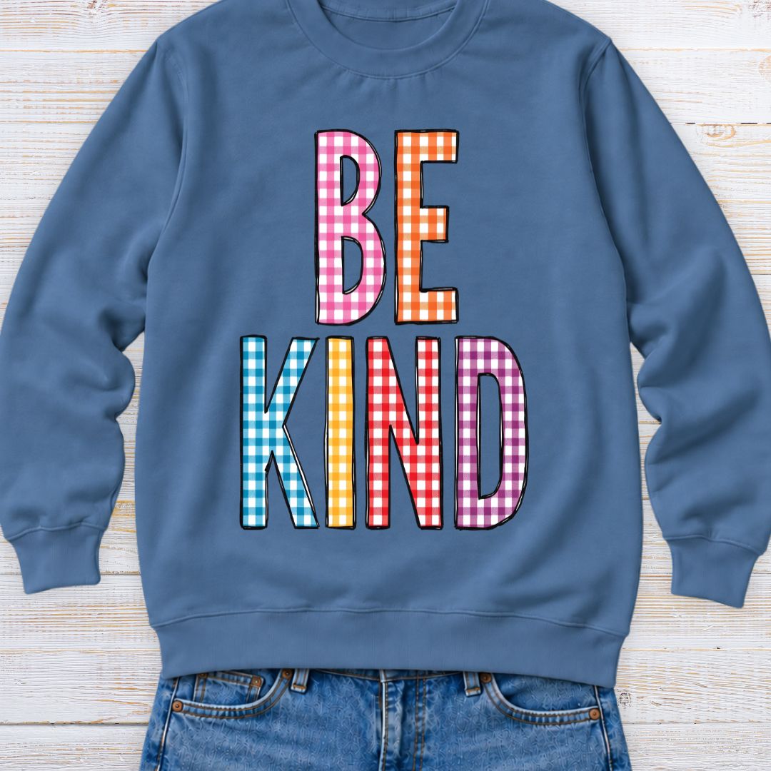 Gingham Be Kind Teacher Sweatshirt
