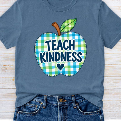 Apple Teach Kindness Teacher T-Shirt