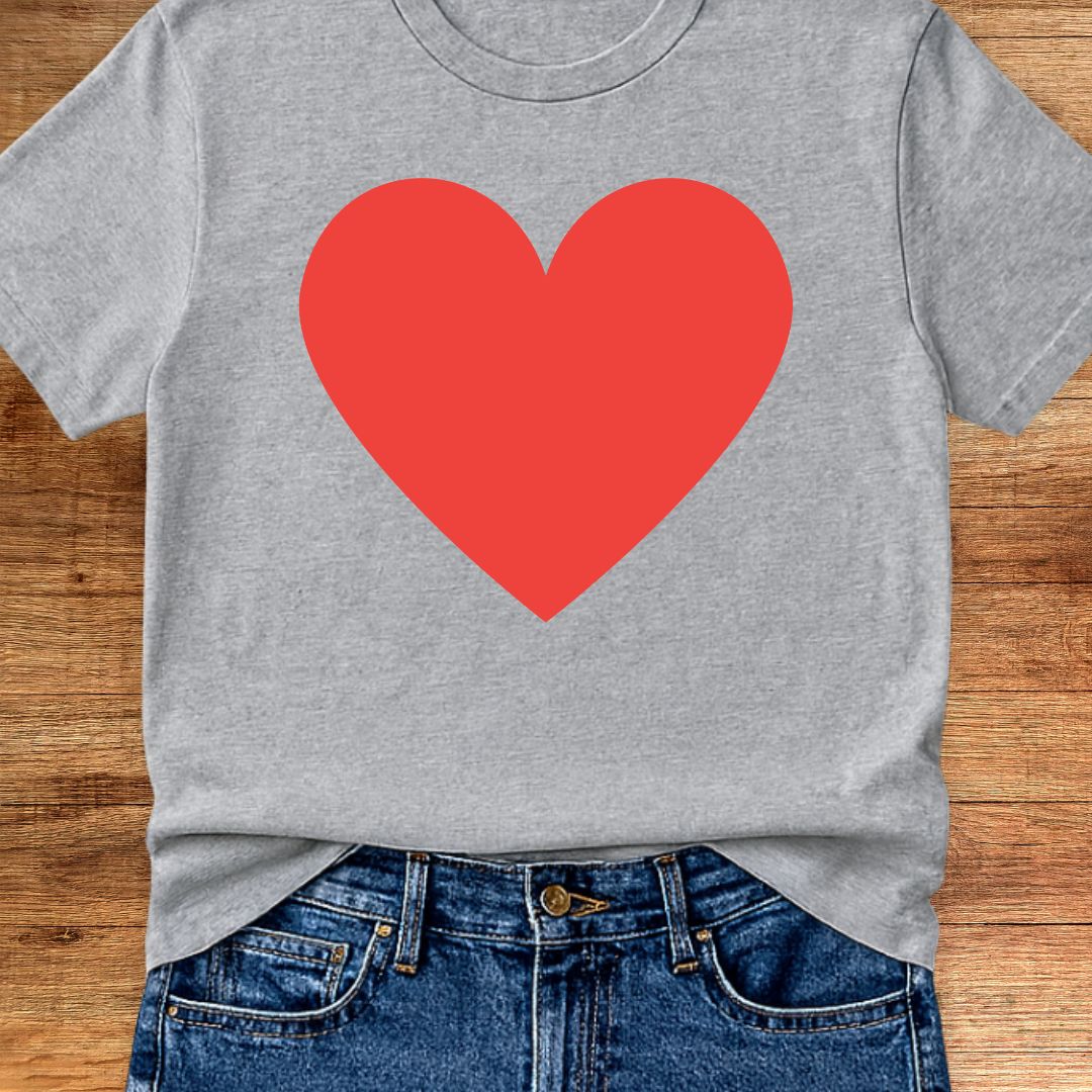 Plain Heart Teacher T-Shirt