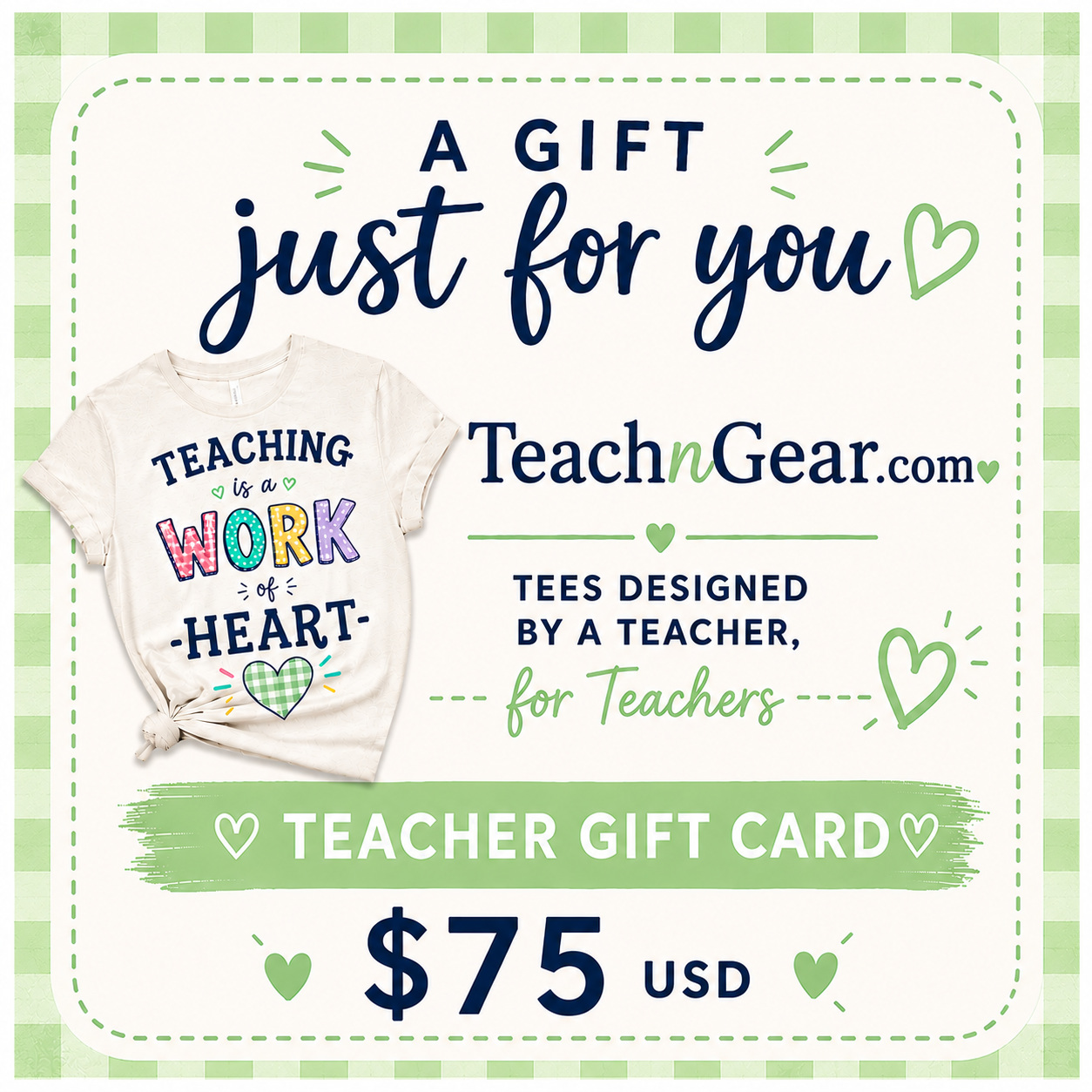 TeachnGear Teacher Gift Cards