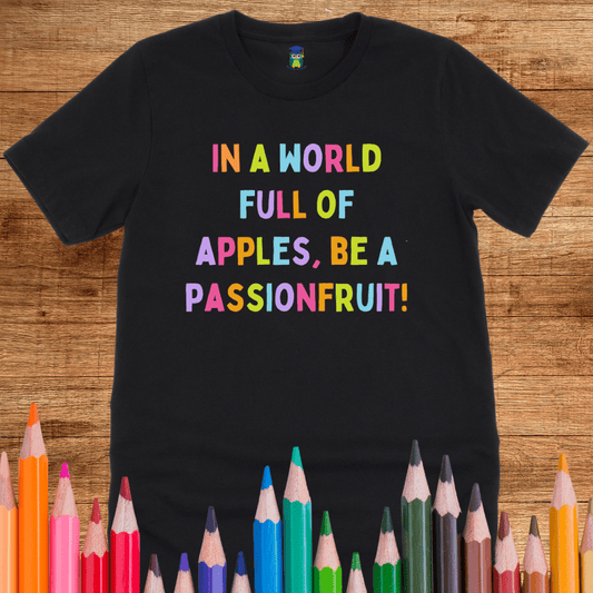 Apples and Passionfruit Teacher T-Shirt - teachngear