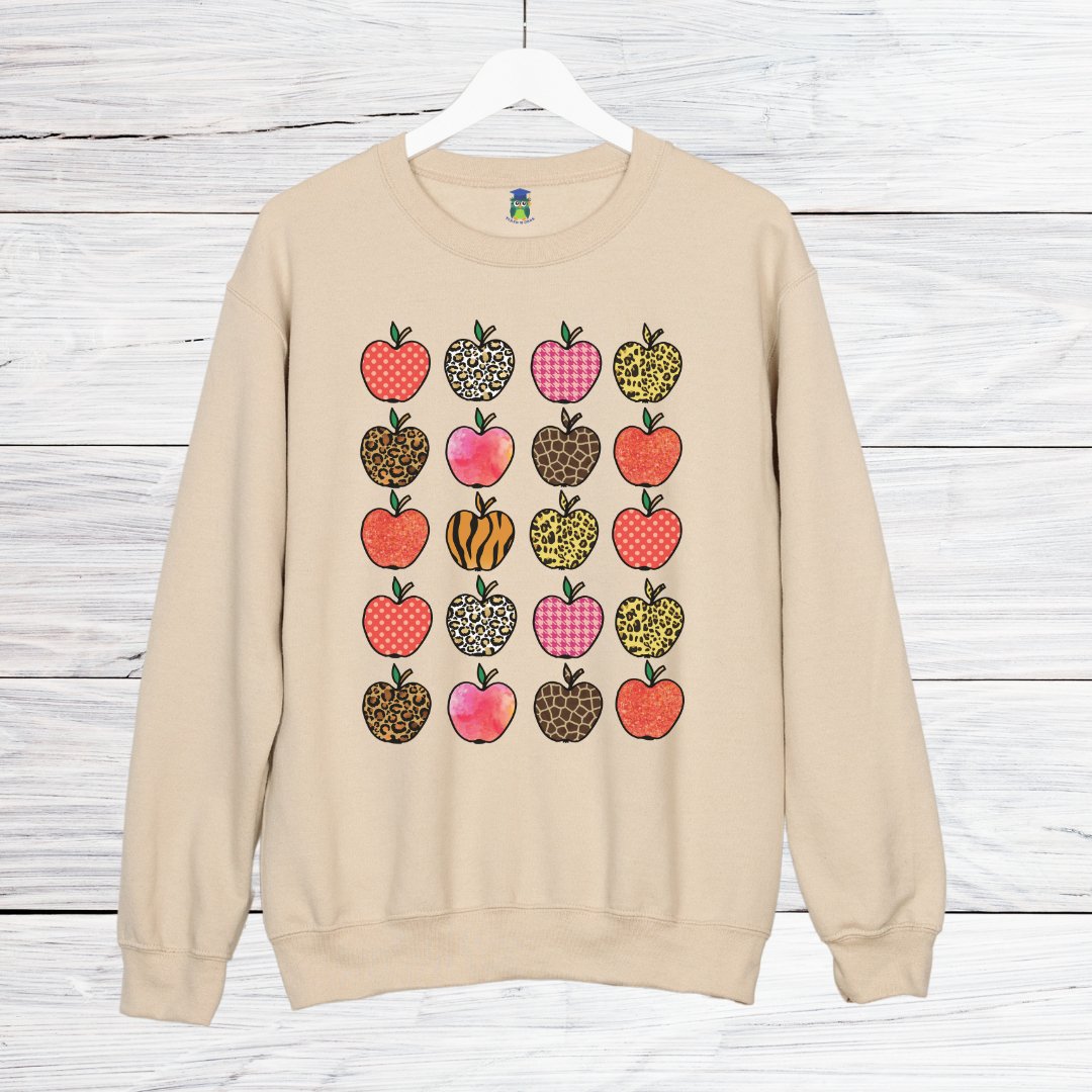 Apples Teacher Sweatshirt - teachngear