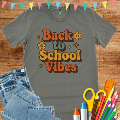 Back to School Vibes Teacher T-Shirt - teachngear