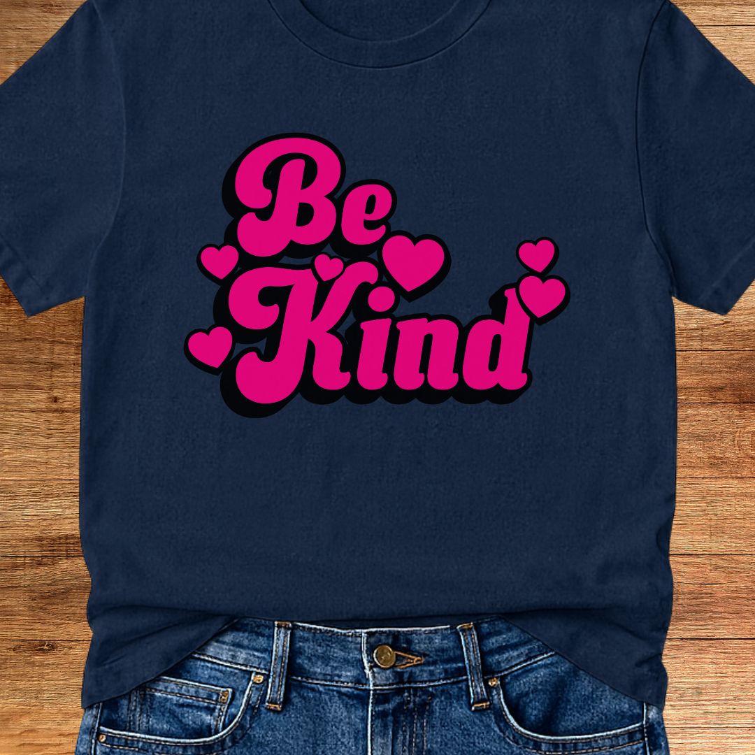 Be Kind Pink Teacher T-Shirt - teachngear