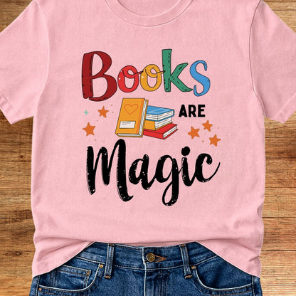 Books are Magic Teacher T-Shirt - teachngear