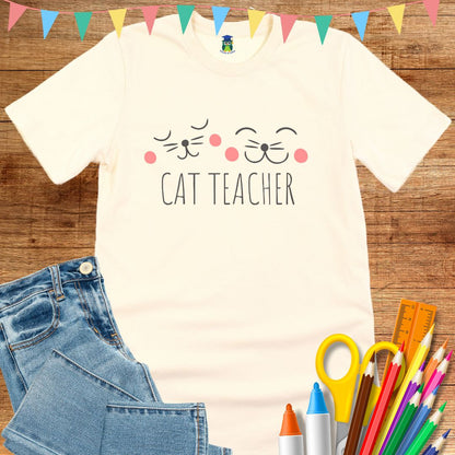 Cat Teacher T-Shirt - teachngear