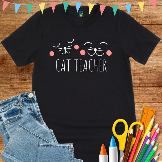 Cat Teacher T-Shirt - teachngear