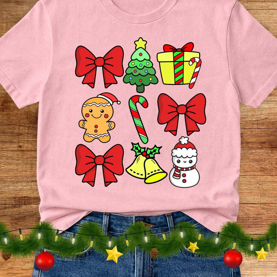 Christmas Icons Teacher Shirt - teachngear